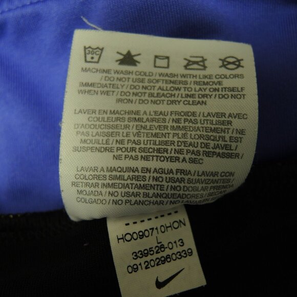 4/$25 Nike Capri Workout Pants Black with Purple Size Large - Picture 7 of 8